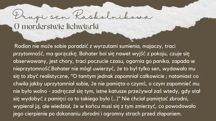 Znaczenie snów Raskolnikowa: Klucz do psychiki bohatera w arcydziele